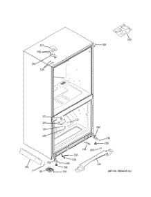 06 - Case Parts parts for Ge Refrigerator GDSC3KCYBBB from AppliancePartsPros.com