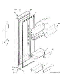 02 - Fresh Food Door parts for Ge Refrigerator GSHF6PGYAEWW from AppliancePartsPros.com