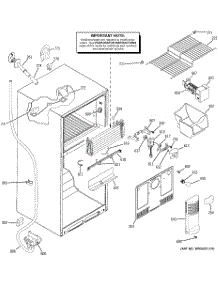 02 - Freezer Section parts for Ge Refrigerator PTS18SHSYRSS from AppliancePartsPros.com