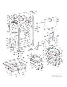 02 - Cabinet parts for Ge Refrigerator GTS18XCSFRWW from AppliancePartsPros.com
