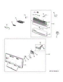 03 - Freezer Section parts for Ge Refrigerator GFSF6KEXCBB from AppliancePartsPros.com