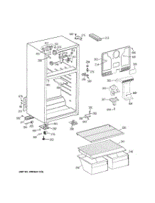 02 - Cabinet parts for Ge Refrigerator GTR18BBSFRWW from AppliancePartsPros.com