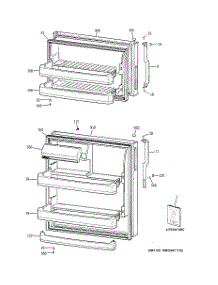 02 - Cabinet parts for Ge Refrigerator GTS18GBSFRCC from AppliancePartsPros.com