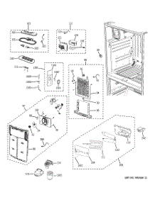 06 - Fresh Food Section parts for Ge Refrigerator GFSS6KIXCSS from AppliancePartsPros.com