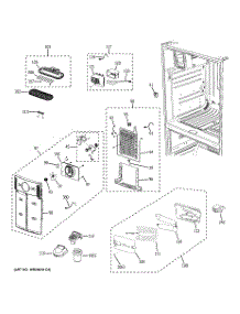 06 - Fresh Food Section parts for Ge Refrigerator PFSF6PKXCWW from AppliancePartsPros.com