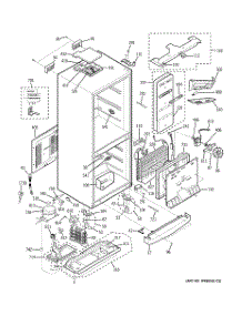 02 - Cabinet parts for Ge Refrigerator GBC12IAXBLSS from AppliancePartsPros.com