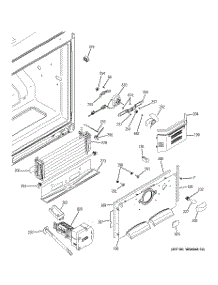 02 - Freezer Section parts for Ge Refrigerator GBSL3HCXCRLS from AppliancePartsPros.com