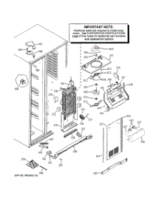 04 - Freezer Section parts for Ge Refrigerator GSS25LSWDSS from AppliancePartsPros.com