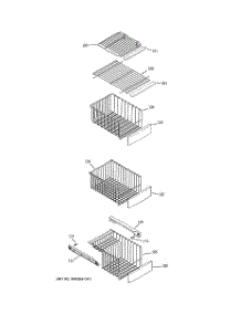 06 - Freezer Shelves parts for Ge Refrigerator GSS25LSWDSS from AppliancePartsPros.com