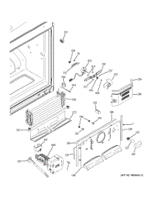 02 - Freezer Section parts for Ge Refrigerator GBSC0HCXCRBB from AppliancePartsPros.com