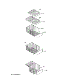 05 - Freezer Shelves parts for Ge Refrigerator PSSF3RGXDWW from AppliancePartsPros.com