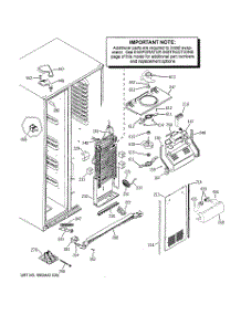 04 - Freezer Section parts for Ge Refrigerator PSK27THXACCC from AppliancePartsPros.com