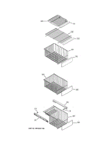 06 - Freezer Shelves parts for Ge Refrigerator PSK27TGXACCC from AppliancePartsPros.com