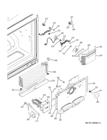 02 - Freezer Section parts for Ge Refrigerator CFCP1ZIYASS from AppliancePartsPros.com