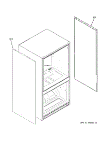 08 - Clad Components parts for Ge Refrigerator CFCP1ZIYASS from AppliancePartsPros.com