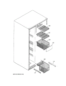 05 - Freezer Shelves parts for Ge Refrigerator GCU21YETBFSS from AppliancePartsPros.com