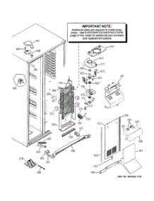 04 - Freezer Section parts for Ge Refrigerator GSS23LSTESS from AppliancePartsPros.com