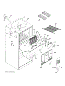 02 - Freezer Section parts for Ge Refrigerator GTS18TBSBCC from AppliancePartsPros.com