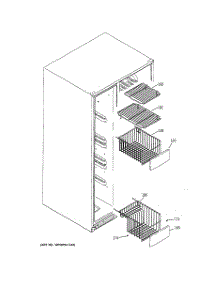 05 - Freezer Shelves parts for Ge Refrigerator LSS25XSTESS from AppliancePartsPros.com