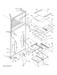 04 - Fresh Food Shelves parts for Ge Refrigerator GTS18TCSBCC from AppliancePartsPros.com