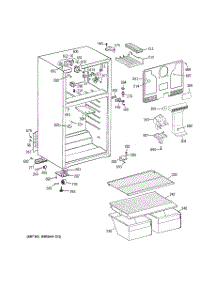 02 - Cabinet parts for Ge Refrigerator GTT16BBSARCC from AppliancePartsPros.com