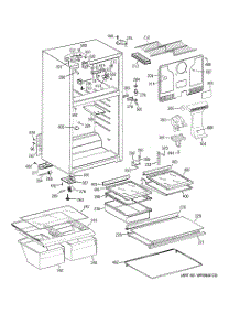 02 - Cabinet parts for Ge Refrigerator GTT16HBSARCC from AppliancePartsPros.com