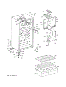 02 - Cabinet parts for Ge Refrigerator GTR16BBSALCC from AppliancePartsPros.com