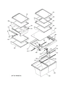 06 - Fresh Food Shelves parts for Ge Refrigerator GTS22WSTBRSS from AppliancePartsPros.com