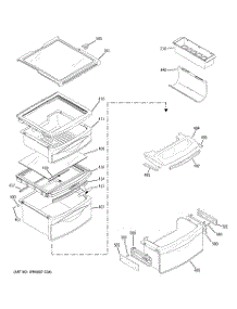 08 - Fresh Food Shelves parts for Ge Refrigerator GSK25LGTACCC from AppliancePartsPros.com