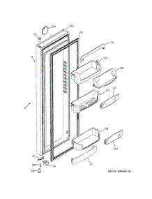 02 - Fresh Food Door parts for Ge Refrigerator GCE21LGTAFNS from AppliancePartsPros.com