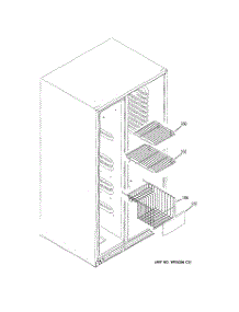 05 - Freezer Shelves parts for Ge Refrigerator GCE23LGTAFBB from AppliancePartsPros.com