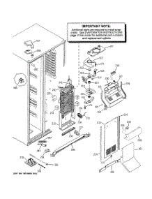 03 - Freezer Section parts for Ge Refrigerator GCE23LHTAFSS from AppliancePartsPros.com