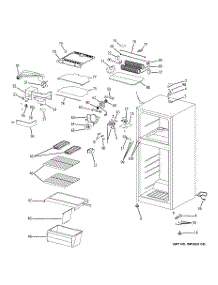 02 - Cabinet parts for Ge Refrigerator GTS12BBPBRWW from AppliancePartsPros.com