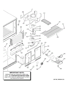 03 - Freezer Section parts for Ge Refrigerator ETS22XBPCRWW from AppliancePartsPros.com