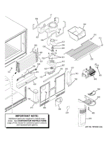 03 - Freezer Section parts for Ge Refrigerator GTS22JCPCRCC from AppliancePartsPros.com