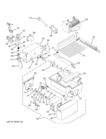 06 - Ice Maker & Dispenser parts for Ge Refrigerator GCE23LHTAFWW from AppliancePartsPros.com