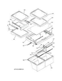 06 - Fresh Food Shelves parts for Ge Refrigerator GTS22KBPCRBB from AppliancePartsPros.com