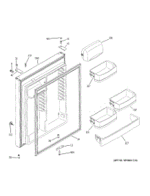 02 - Fresh Food Door parts for Ge Refrigerator ETS22SBSBRSS from AppliancePartsPros.com