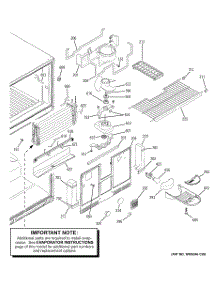 03 - Freezer Section parts for Ge Refrigerator ETS22SBSBRSS from AppliancePartsPros.com