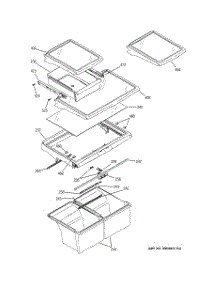 06 - Fresh Food Shelves parts for Ge Refrigerator GTS22JBPCRWW from AppliancePartsPros.com
