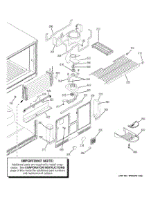 03 - Freezer Section parts for Ge Refrigerator GTS22JBPCRCC from AppliancePartsPros.com