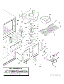 03 - Freezer Section parts for Ge Refrigerator GTS22KCPCRWW from AppliancePartsPros.com