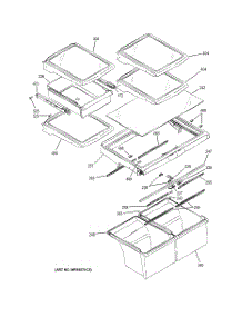 06 - Fresh Food Shelves parts for Ge Refrigerator GTS22KHPBRCC from AppliancePartsPros.com