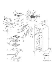 02 - Cabinet parts for Ge Refrigerator GTS12BBPCLCC from AppliancePartsPros.com