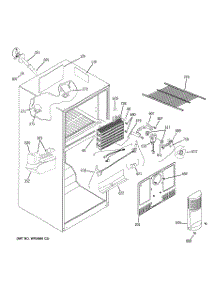 02 - Freezer Section parts for Ge Refrigerator GTS18TCSABB from AppliancePartsPros.com