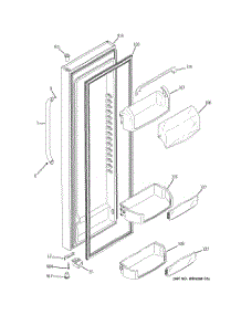 02 - Fresh Food Door parts for Ge Refrigerator GSS25XSRBSS from AppliancePartsPros.com