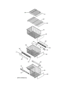06 - Freezer Shelves parts for Ge Refrigerator GSS23LGTAWW from AppliancePartsPros.com