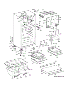 02 - Cabinet parts for Ge Refrigerator CTS18HBSARWW from AppliancePartsPros.com