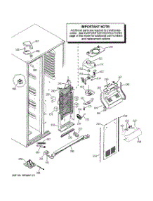 03 - Freezer Section parts for Ge Refrigerator GSS25QSTBSS from AppliancePartsPros.com
