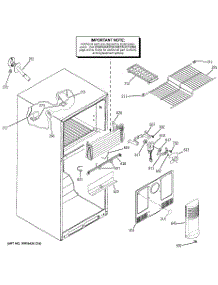 02 - Freezer Section parts for Ge Refrigerator GTS18DBPWRCC from AppliancePartsPros.com